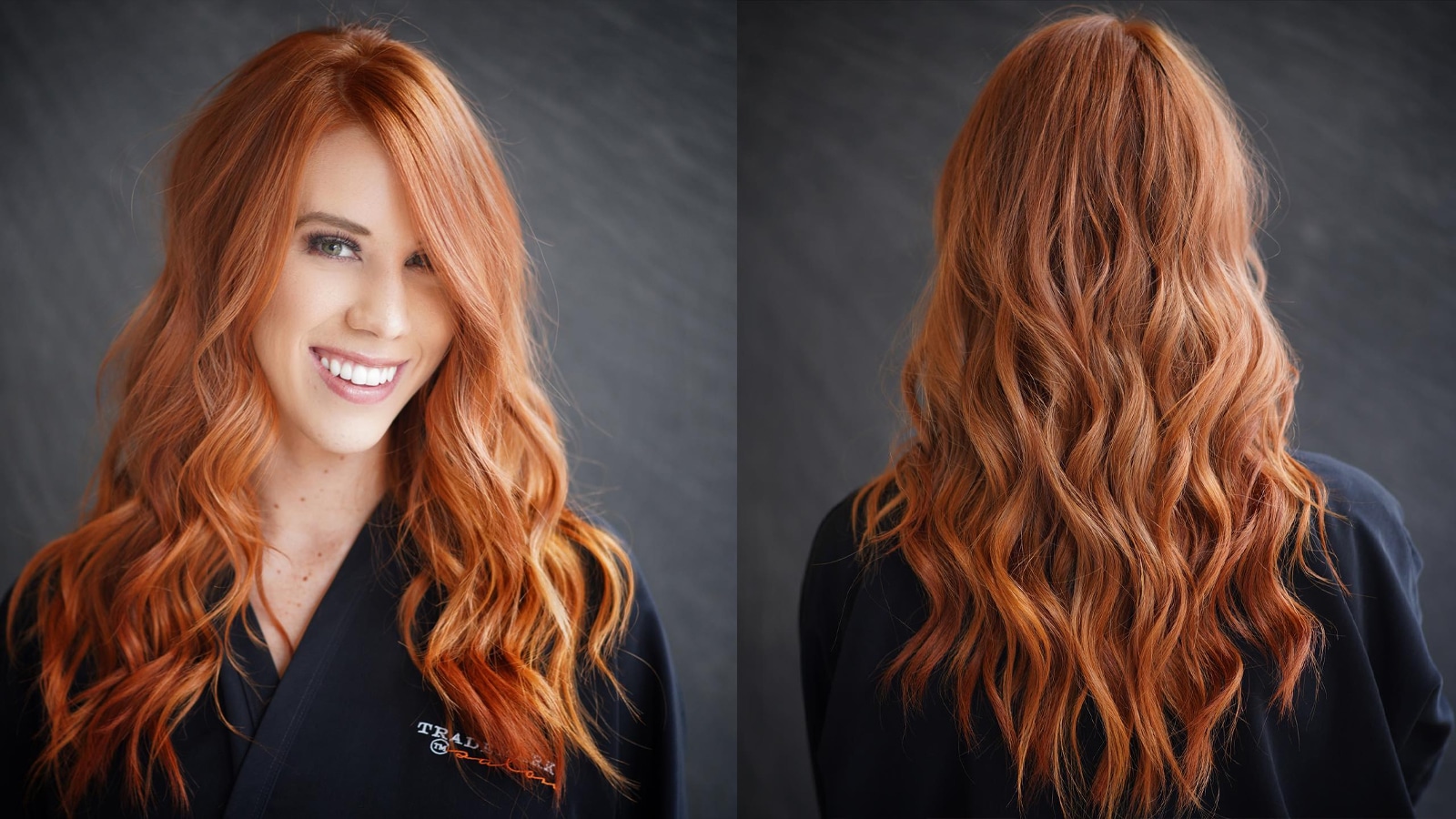Natural Beaded Rows Extensions on Lady With Red Hair