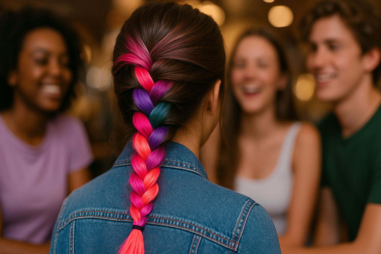Color Hair Dyed Braids