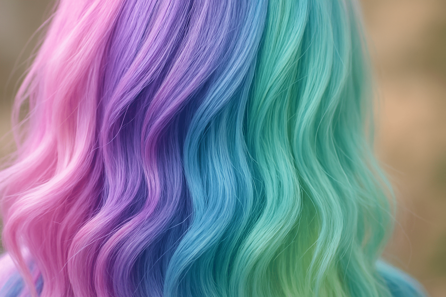 Unicorn Pastel Hair Color