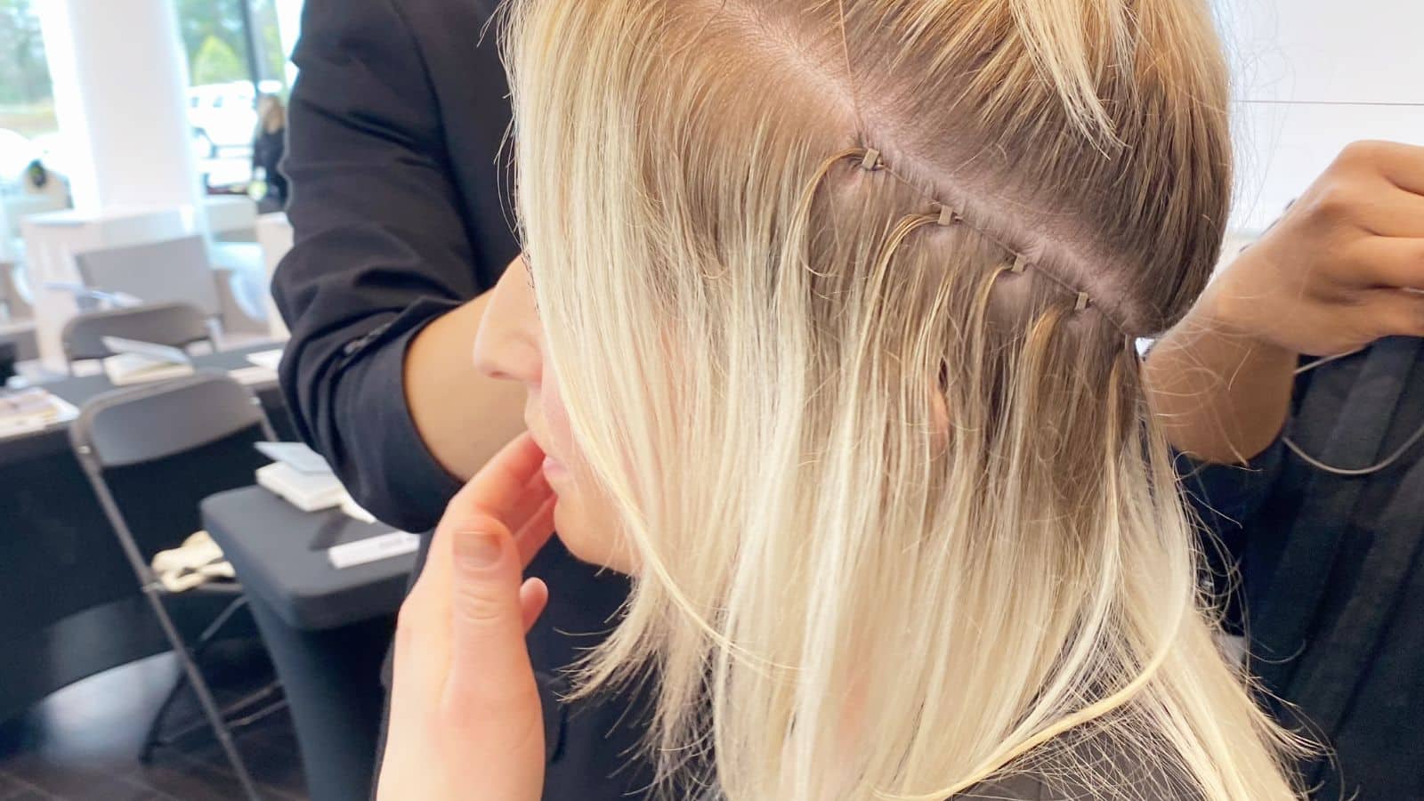 Natural Beaded Rows Installation in Houston