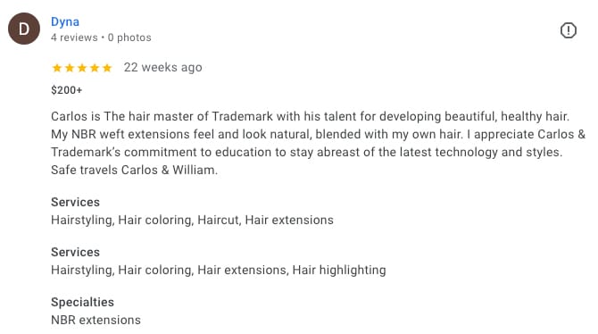 5-Star Google Review Hair Extensions