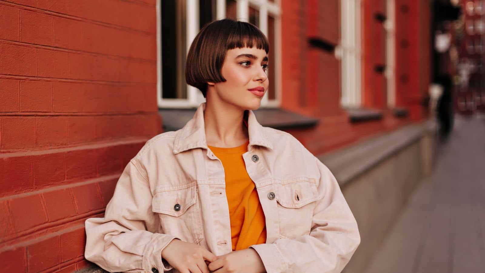 Microbangs with short hair