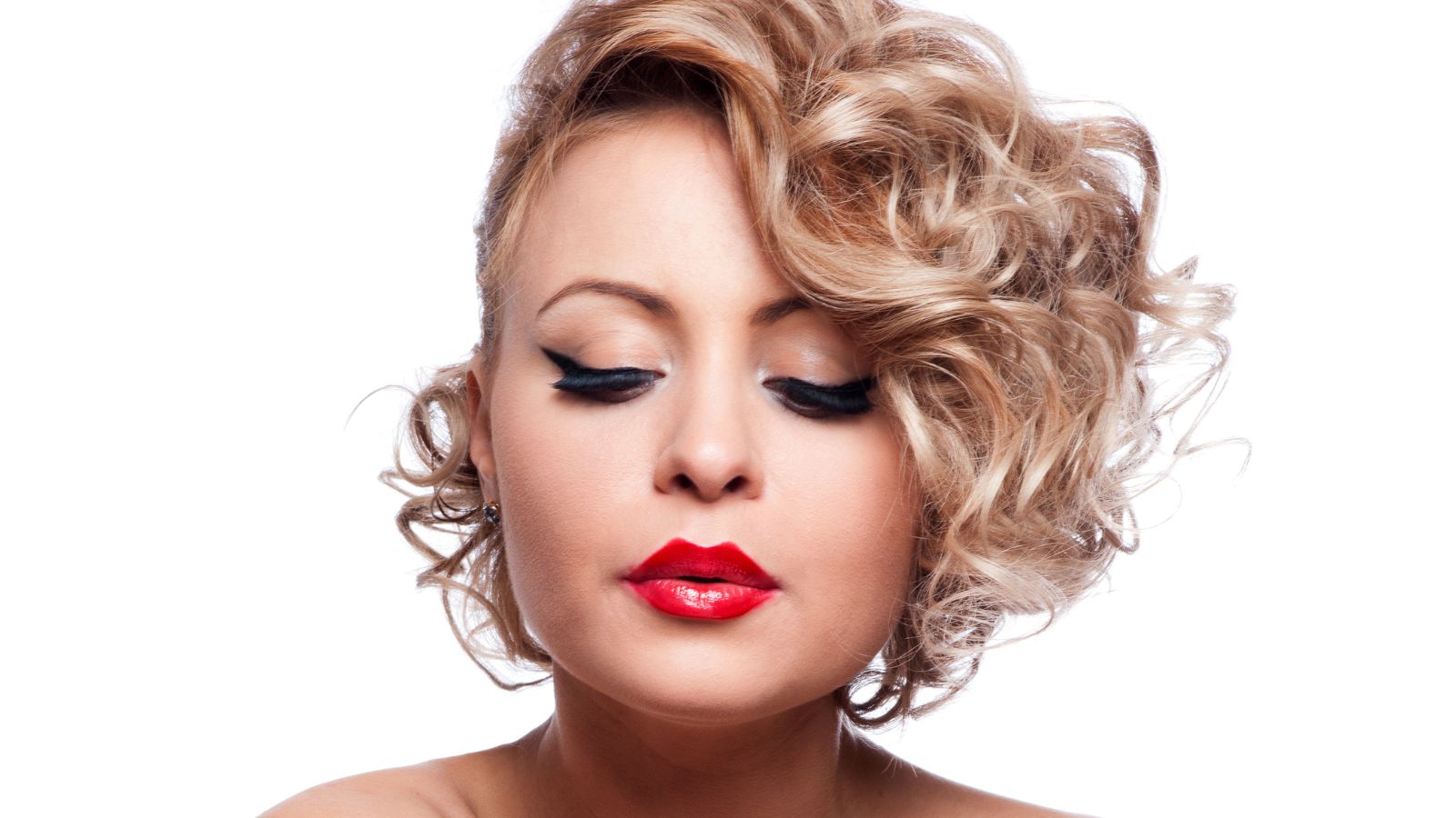 Tucked behind the ear hair style