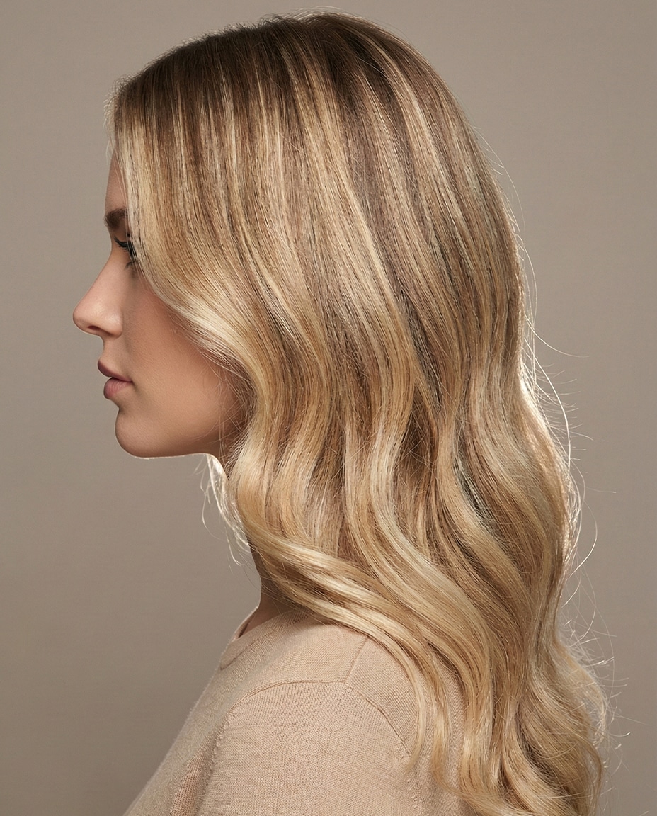 Blonde Balayage Profile View