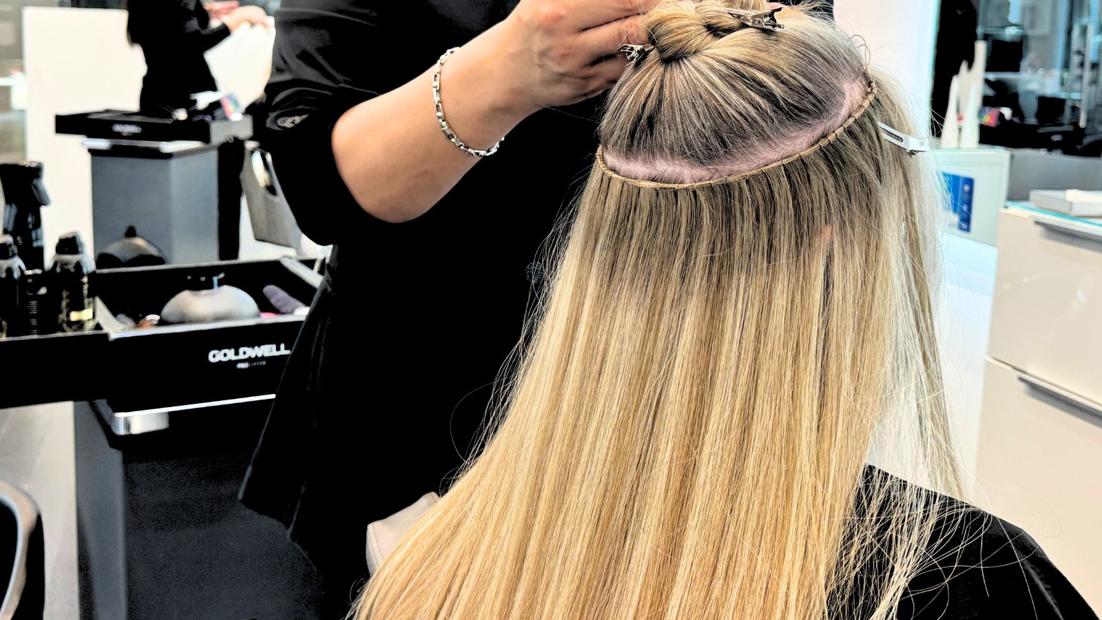 Natural Beaded Rows at Trademark Salon