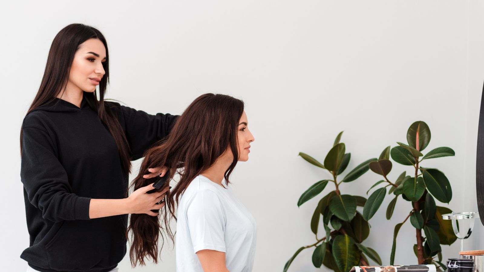 Women hair consultation