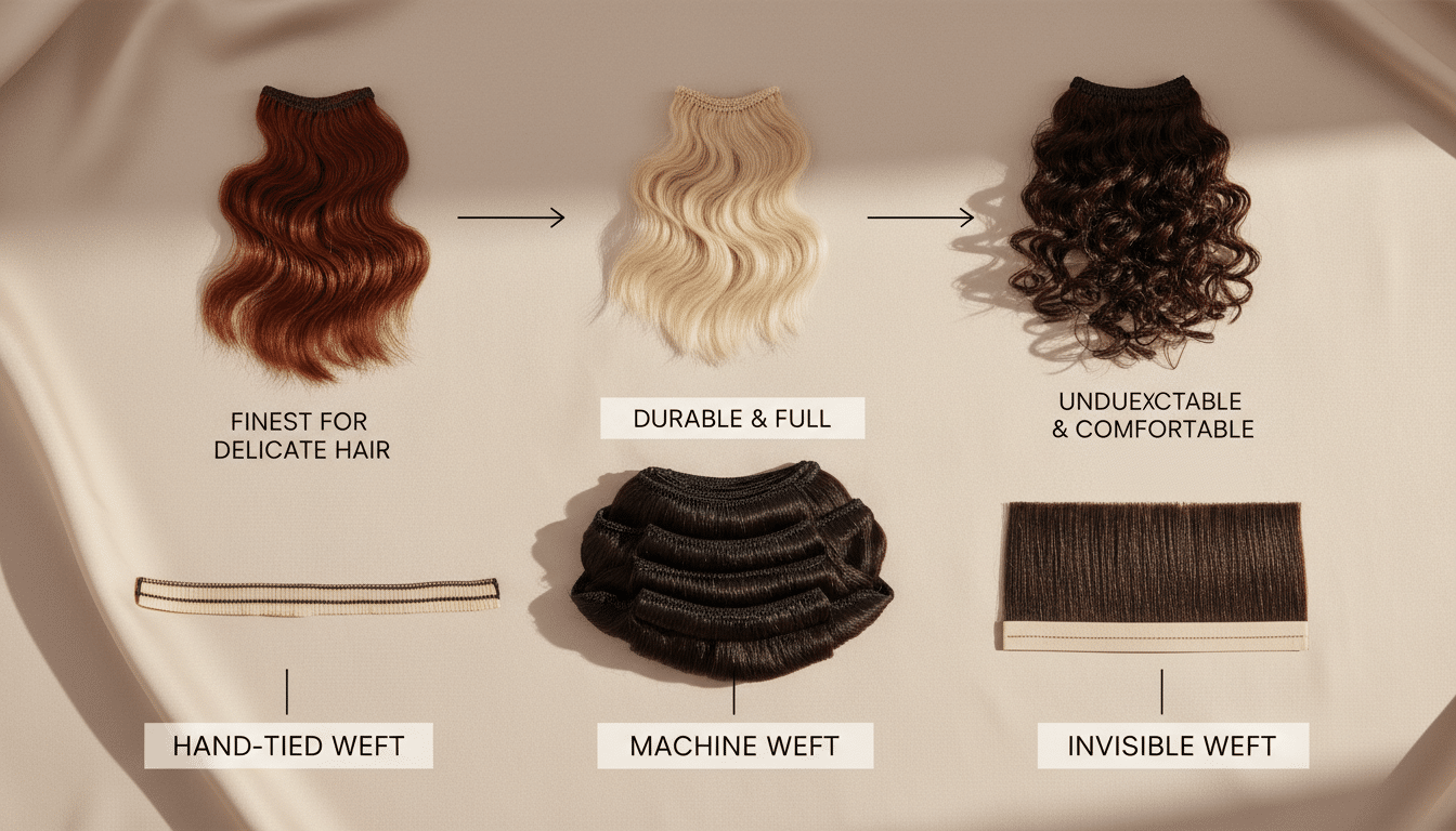 Types of Hair Wefts