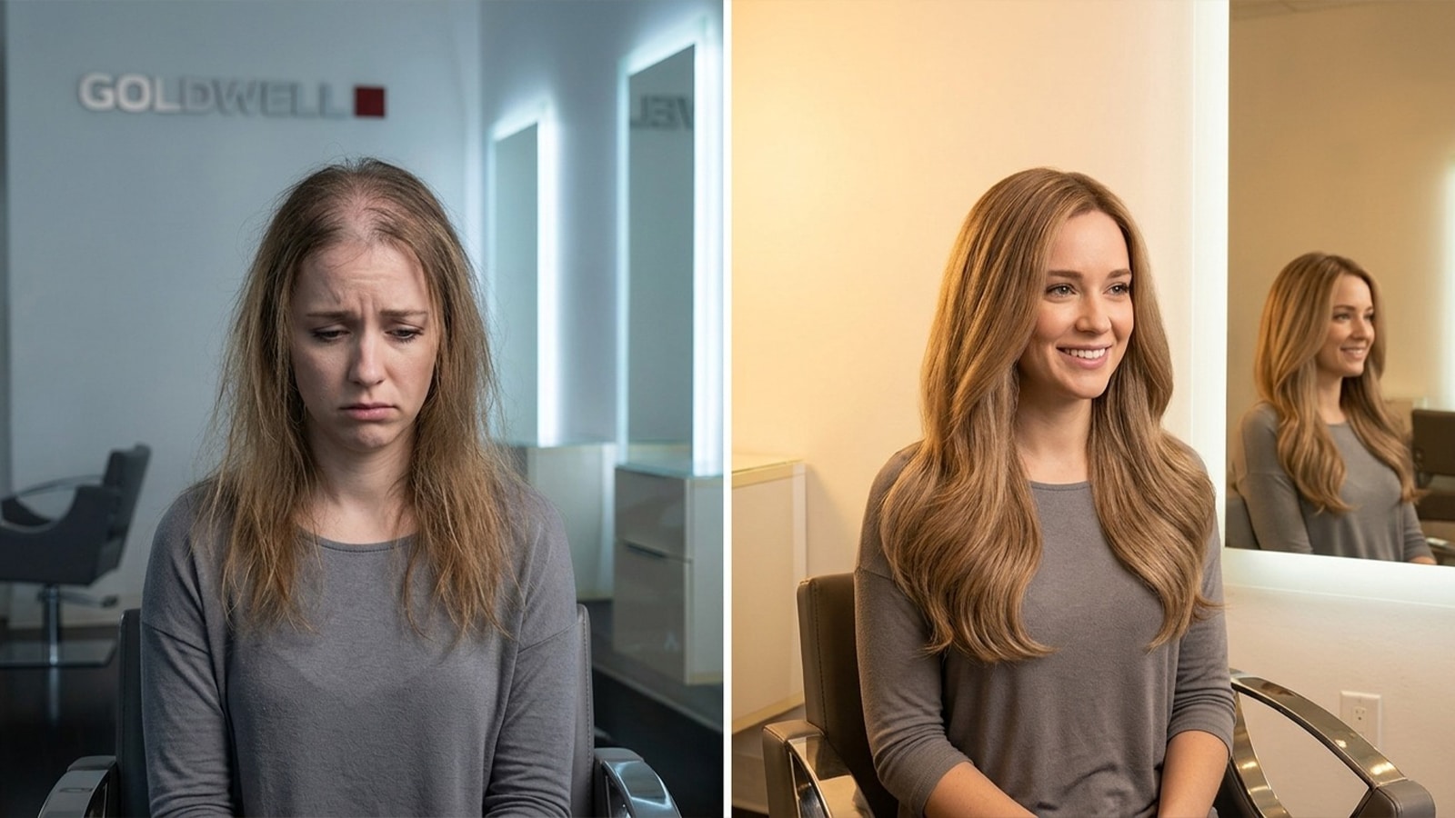 Hair Loss Before After at Salon