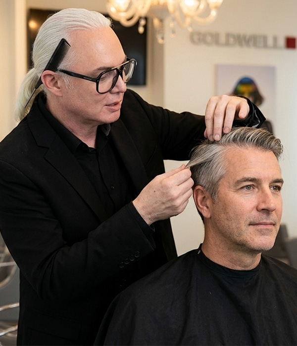 Men's Hair Color Consultation at Trademark Salon